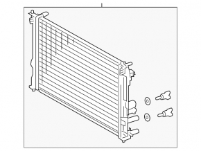 Lexus UX250h UX300h 20-26 Water Cooling Radiator