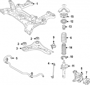 Front stabilizer bar Volkswagen ID.4 21-25