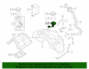 Fuel level sensor in the gas tank Infiniti Q50 14-15 3.7