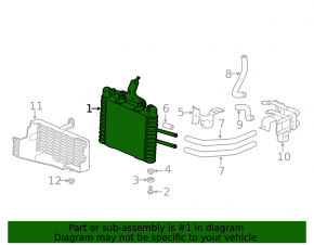 Gearbox Cooling Radiator Honda Accord 18-22 2.0 hybrid