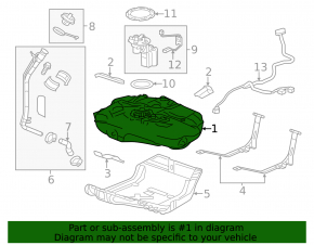 Fuel tank Chevrolet Cruze 11-16