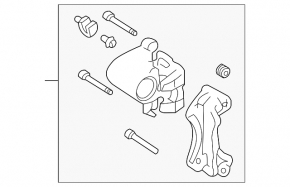 Rear right caliper Nissan Murano z50 03-08