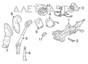 Lower steering joint Lexus NX 15-21