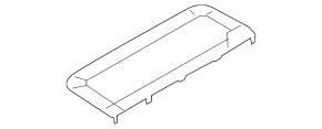 Left rear shelf panel for Audi A6 C7 12-18 beige