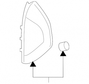 Side dashboard trim left Audi Q7 16- black
