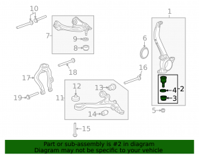 Right ball joint for Honda Crosstour 10-15