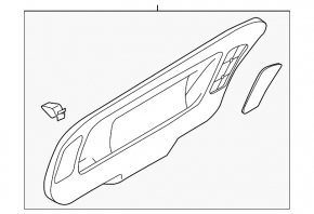 Trunk lid trim VW Passat b8 16-19 USA black