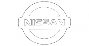 Nissan Rogue 23 Radar Grill Emblem OEM