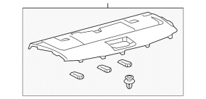 Rear shelf Lexus ES300h ES350 13-18 black