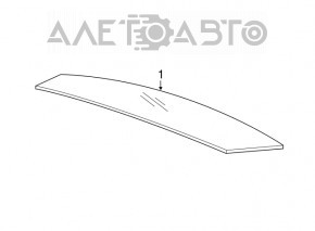 Rear glass Chrysler 300 11-