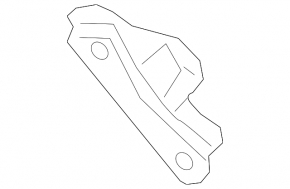 Left tailgate shock absorber bracket for Toyota Venza 21-24 on the body