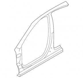 Body pillar central right Kia Forte 19-24