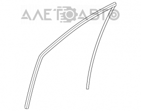 Glass seal front left Honda Civic 4d 06-09