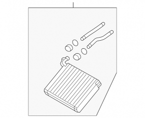 VW Touareg 11-17 heater radiator