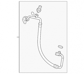 Air conditioning compressor-condenser hose Honda Civic XI FE/FL 22-24 2.0
