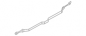 Audi Q5 rear bumper reinforcement strip 80A 18-24 metal