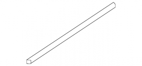 Inner glass seal for the front right door of a Kia Sportage 17-22