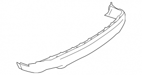 Rear bumper lip Nissan Murano z52 15-20 structure, scratches