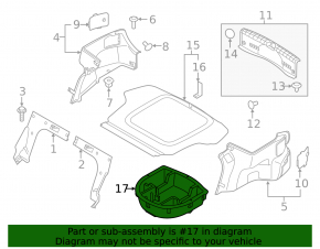 Hyundai Sonata 15-17 trunk tray