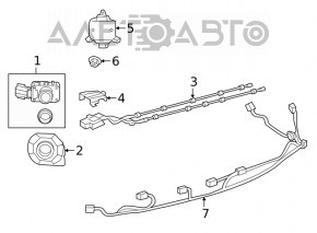 Parking sensors front outer Lexus ES250 ES300h ES350 19-