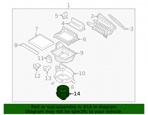 Motor heater fan Hyundai Elantra AD 17-20