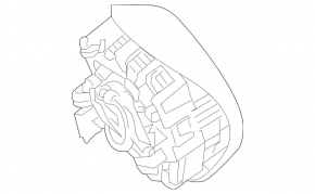 Airbag in steering wheel driver Mercedes C-class W205 15-21 black