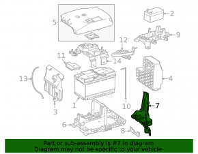 Battery tray bracket for Mercedes A-class V177 19-22