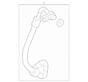 Air conditioning pipe compressor-heater first Mercedes GLC 300 20-22