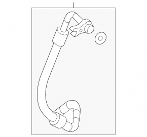 Air conditioning pipe compressor-heater first Mercedes GLC 300 20-22