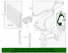 Air conditioning pipe compressor-heater first Mercedes GLC 300 20-22