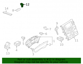 Light sensor Ford Mustang mk6 15-23