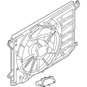 Diffuser radiator shroud assembly Ford C-max MK2 13-18 broken