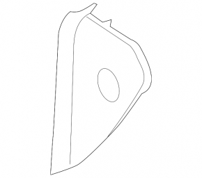 Front panel trim side left Ford Mustang mk6 15- black