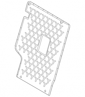Rubber trunk mat on the back of the left seat for the 2020 Ford Bronco Sport