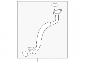 Turbine oil drain pipe VW Passat b8 16-19 USA 1.8T TFSI