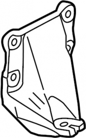 Engine mount bracket right Infiniti Q50 14-18 RWD 3.7, 3.5