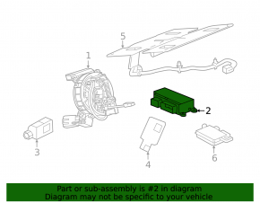 Chevrolet Volt 16-17 SRS airbag computer module