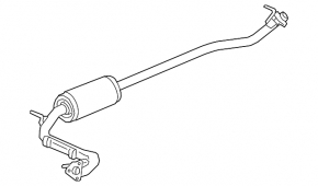 Exhaust line middle part Honda HR-V 16-22