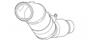 Downpipe with catalytic converter BMW 5 G30 18- 530e hybrid