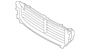 Louvers radiator deflector upper Volvo V90 17-22 usa with motor