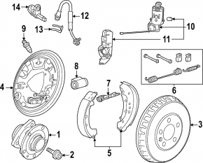 Rear left hub Volkswagen ID.4 21-23