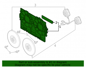 Diffuser radiator shroud bare Audi Q5 8R 13-17 3.0 tfsi