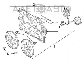 Diffuser radiator shroud bare Audi Q5 8R 13-17 3.0 tfsi