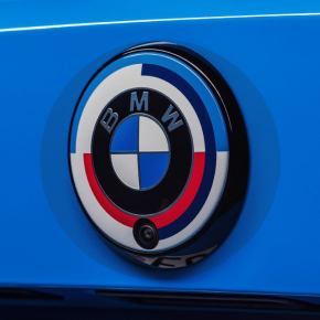 BMW 2 G42 22-25 Front Bumper Emblem with M, with Heritage Design, with M3 CS, covers & mounting, with 50 years m