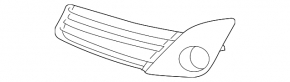 Front bumper grille left Toyota Camry v50 12-14 usa SE under fog lights