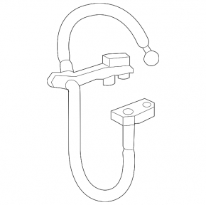 Brake hose front right Hyundai Santa FE Sport 13-18