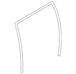 Glass seal rear right Subaru Forester 19-24 SK