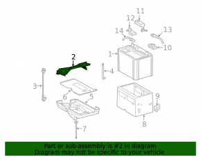 Battery mount right Lexus GS450h 06-11