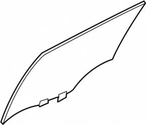 Rear left door glass Infiniti G25 G35 G37 4d 06-15