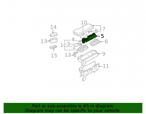Toyota Highlander 2001-2007 Underhood Fuse Box